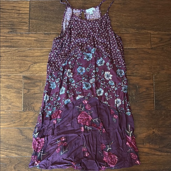 Eyeshadow Dresses & Skirts - Floral Purple Sleeveless Dress